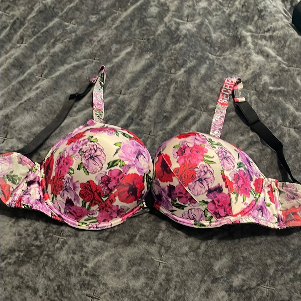 Victoria's Secret Pink and Purple Push-Up Bra